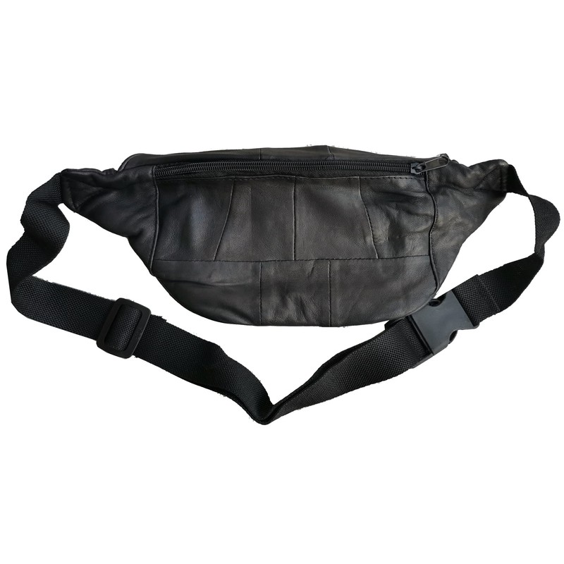 Real Soft Leather Bum Bag, Money Waist Belt Bag, for