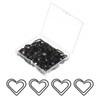 PATIKIL 100pcs Paper Clip, Heart Style Paper Clip Small Cute