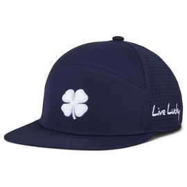 Black Clover Standard Redman 3 Adjustable Hat, Navy Hat/3D White Clover