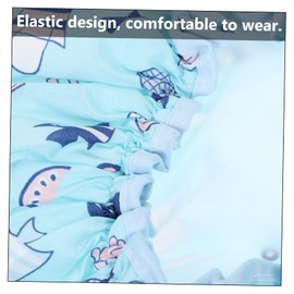 Beavorty 4pcs Shower Caps Elastic Design Double Hair Hats for Adults Reusable Bathing Shower Hats Undersea World Circles