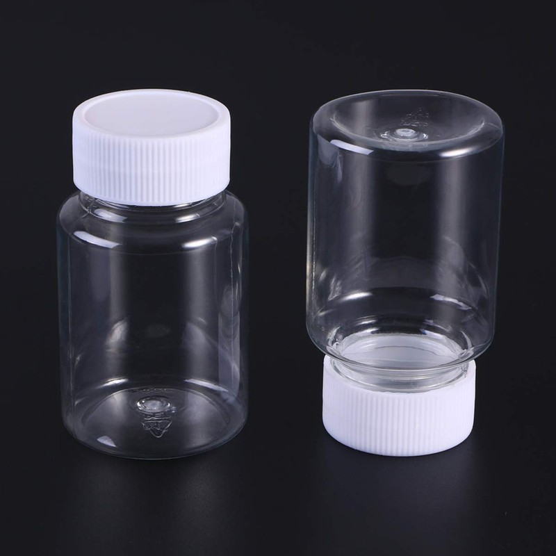 HEALLILY Pill Container Practical Pill Bottle Clear Container Bottle Plastic
