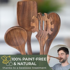 WALDWERK Wooden Cooking Utensils Set (5 Piece Set)