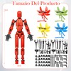 GVFYY Juego de 4 Lucky Dummy T13 Figure, Robot Multiarticulado