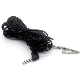 ESD Grounding Cable with Alligator Clip 16.5 Feet - FEITA Ground Cable Cord Clip Fabrics, Plug into Your Outlet Ground