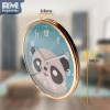 Rm Regalomex Reloj De Pared Análogo Diseño Con Panda Para