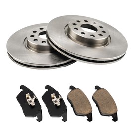 KAC - 312mm Front Brake Kit for Front for:Jetta, CC, Eos, GTI, A3 Quattro, A3, (12.28" Rotor) Disc Brake Rotors Ceramic Brakes Pads,6pcs,34279 D1107A