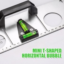 8PCS T Type Spirit Level,RV T Level,Bubble Leveling Device,Mini Le-vel Spirit,Caravan Sp-irit Levels,Caravan Leveller Device