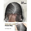 Lady Hanne Braided Wigs for Black Women 13x8 HD Lace