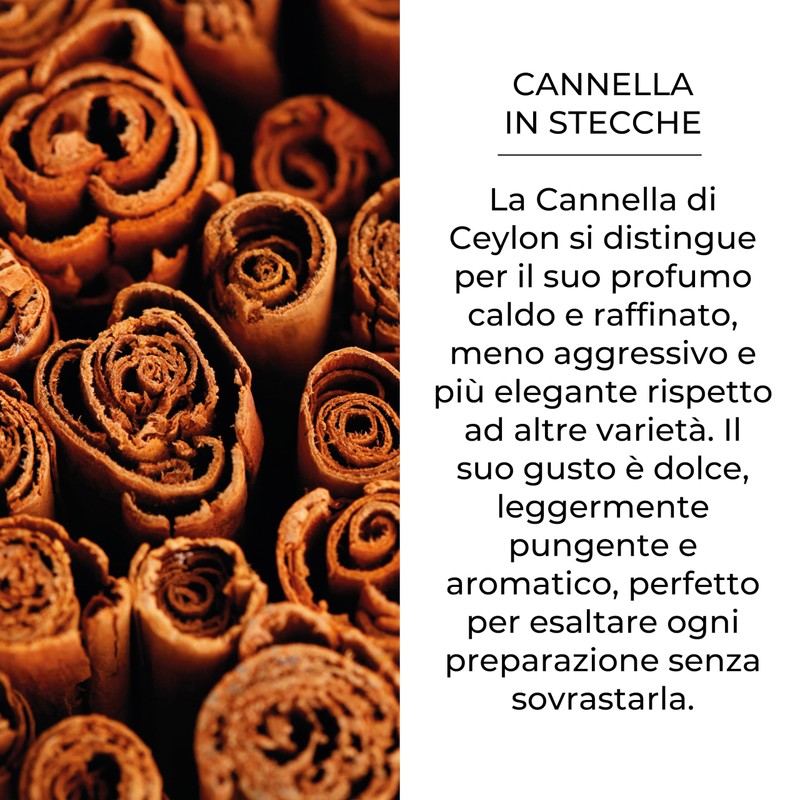 Cannella di Ceylon in stecche 2/3 cm Bembo – 190