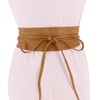 FASHIONGEN - Woman leatherette waisband Obi Belt, MICA - Light