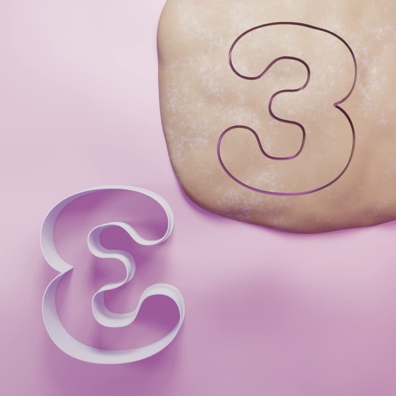 Number 3 Cookie Cutter - 3 Sizes