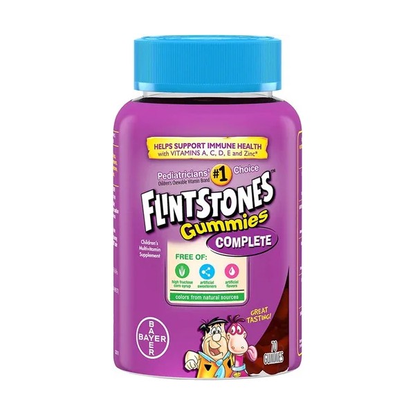 Vitaminas Picapiedras Niños Flintstones 70 Gomitas Sabor Frutas