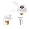 RV Water Inlet, RV City Water Connection Replacement 1/2" Male