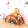 Stationery Organizer, Clear Pencil Holder, Rainbow Pencil Holder, Acrylic, with