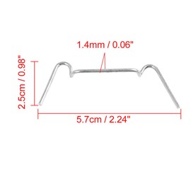 sourcing map Universal Motorcycle Mounting Spring Clip for Headlights Pack of 5