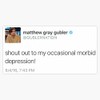 Matthew Gray Gubler Quote Bumper Sticker Vinyl Decal 5 inches