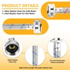 Cenipar 15FT LONG Washing Machine Hoses Straight Stainless Steel Burst