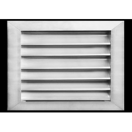 HVAC Premium 24"W x 20"H Aluminum Exterior Gable Louver Vent for Walls & Crawlspace - Weather-Resistant Air Grille with Screen Mesh - [Outer Dimensions 25.75"W x 21.75"H]