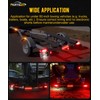 Partsam Submersible LED Trailer Tail Light Kit, Rectangular Trailer Lights+ID