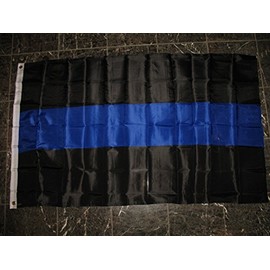 3x5 Police Thin Blue Line Flag Law Enforcement Flag 3'x5' Banner Brass Grommets
