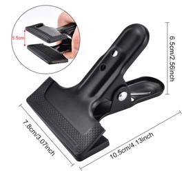 AFASOES Pack of 8 Spring Clamp Reflector Clips Metal Clips Photo Camera Photo Clamp Background Clamps Spring Clips Clip Studio Clips for Photos Studio Video Muslin Attachment Background