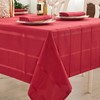 UKOMIUT Rectangle Plaid Table Cloth, Waterproof Checkered Jacquard Tablecloth, Elegance