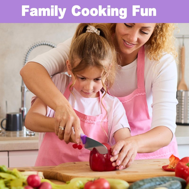 Kids Safe Knife for Real Cooking, Kids First Cutting Knife