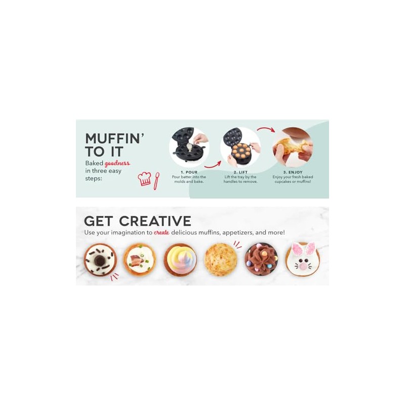 Dash Express Mini Cupcake Maker, DCM009GBLA04