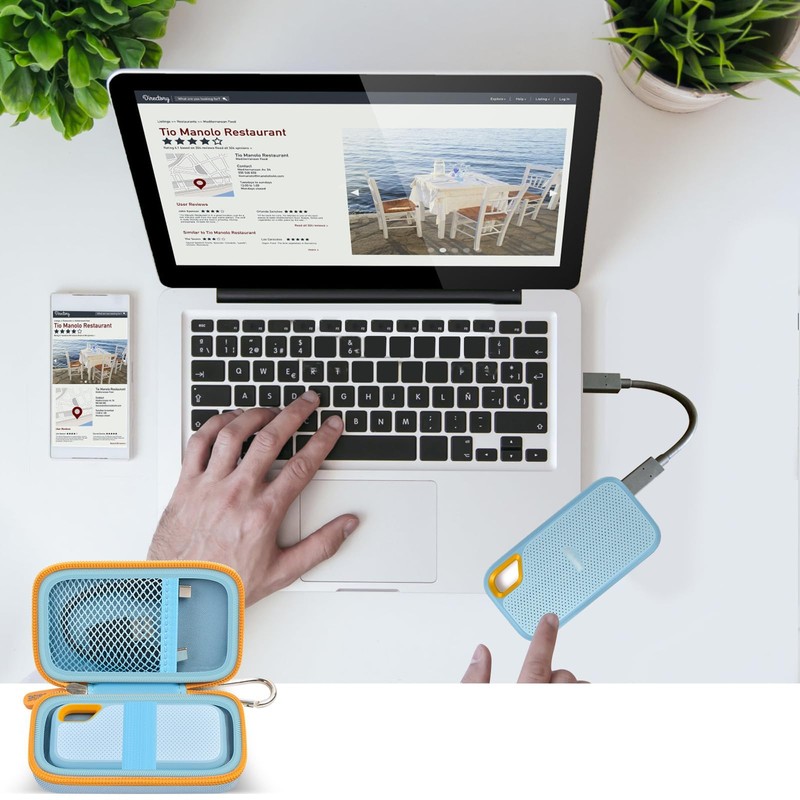 Hard Case Compatible with SanDisk 500GB/1TB/2TB/4TB Extreme Portable SSD -