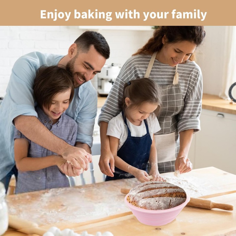 Banneton Bread Proofing Baskets,Silicone Sourdough Bread Baking Supplies, Bread Proofing