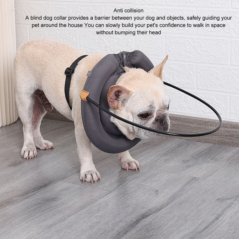Blind Dog Collar Lightweight Adjustable Protective Ring Anti Collision Blind