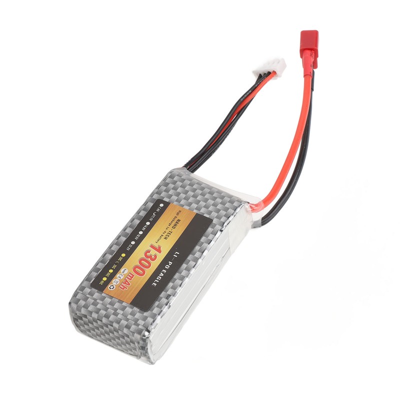 RC LiPo Battery 11.1V 1300mAh 3s with 25CT Connector Lithium
