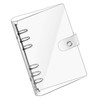 A5 Ring Binder Cover Transparent Soft PVC 6 Holes Ring