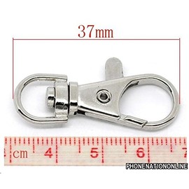 ROHANS Small Lobster Swivel Clasps for Key Split Ring Blanks findings 37x16mm 1-100 (10)