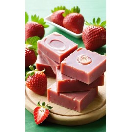 Homemade Strawberry Handmade Organic Soap Bar Natural Oil Wonderful Scent Premium Body