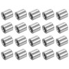 sourcing map M6x1mm Round Coupling Nuts, 25 Pcs 304 Stainless