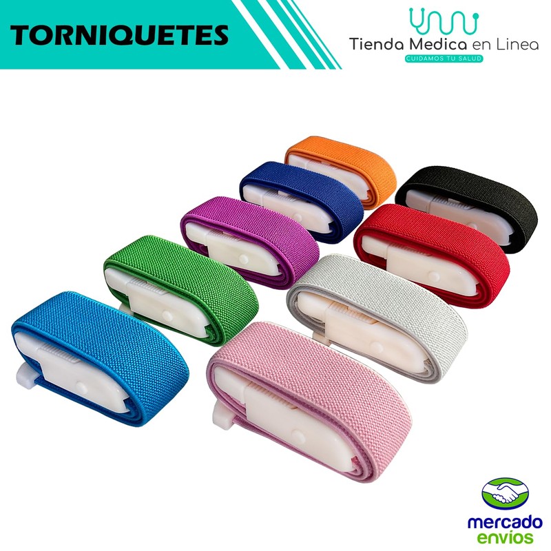 MEDIMETRICS - Torniquete Venoso Extracción Sangre Suave Tor Medimetrics (Azul)