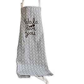 Aprons Mother Daughter Gift Love You Kitchen Mommy Me Matching Cooking Women Girl Painting Grey Retro Kitchen with Sayings Love You Cotton for Kitchen Baking Salon Pinafore Vintage