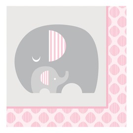 Creative Converting Luncheon Napkins, 6 1/2" x 6 1/2", Pink