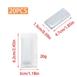 Pine & Linen 20 Pack Curtain Weight, Weight Cloth Curtain Weights for Home, Heavy Iron Weights Drapery Accessories, 20g Each for Home Office Hotel Curtains/Tablecloths