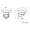 Leyden Bronze Soap Dish, Oil Rubbed Bronze Bathroom Accessories Soap