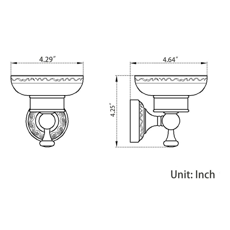 Leyden Bronze Soap Dish, Oil Rubbed Bronze Bathroom Accessories Soap