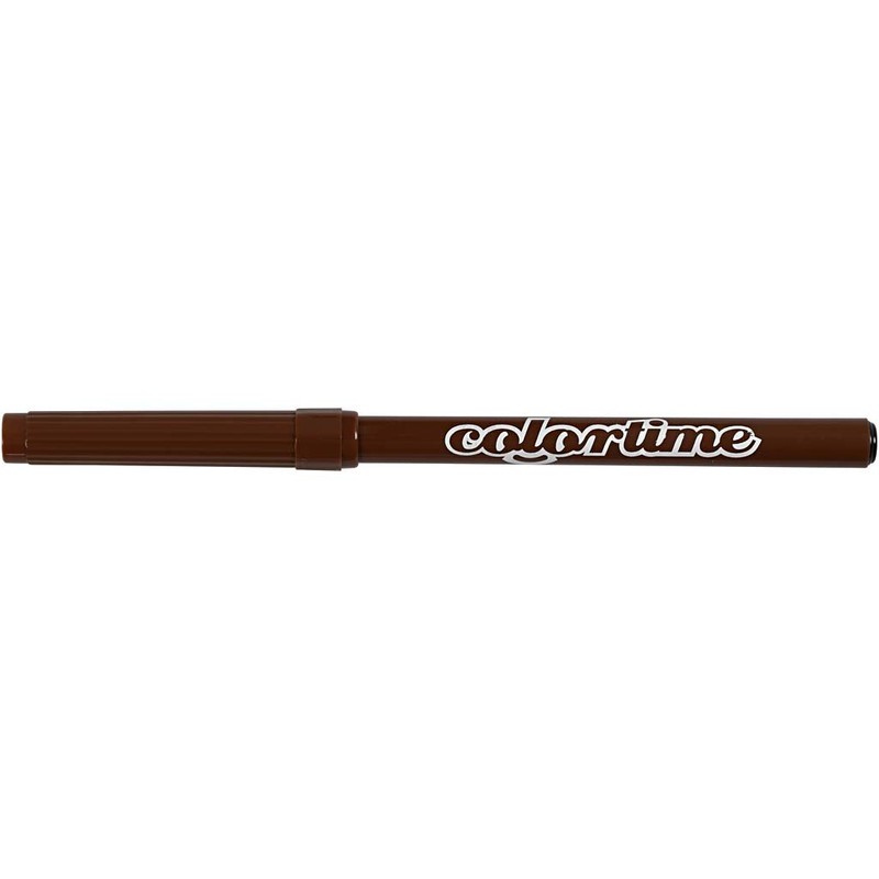 Colortime Drawing pens, Brown, One Size
