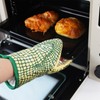 Lustige Krokodil Backhandschuhe Hitzebeständig – BBQ Ofenhandschuhe Set,Küchenschutzhandschuhe,Kreative Tierform für