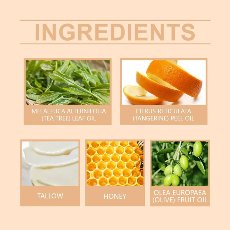 2 Jars Beef Tallow Honey Balm, Beef Tallow Organic For