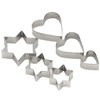 Chef Craft Cookie Cutters, Multisize, Silver