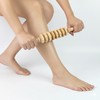 Wooden acupressure roller massager massage rod stick massage 2ea