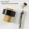 SAILANKA Solid Brass Door Stopper Heavy Duty Cylindrical Floor Mount