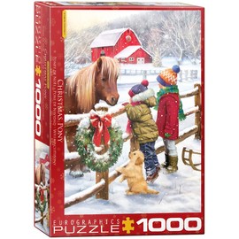 Eurographics Christmas Pony by Simon Treadwell 1000 Piece Puzzle for Adults