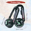 TIXIPEM Keychain Compass [2PCS] - Small Pocket Magnetic Ball Compass